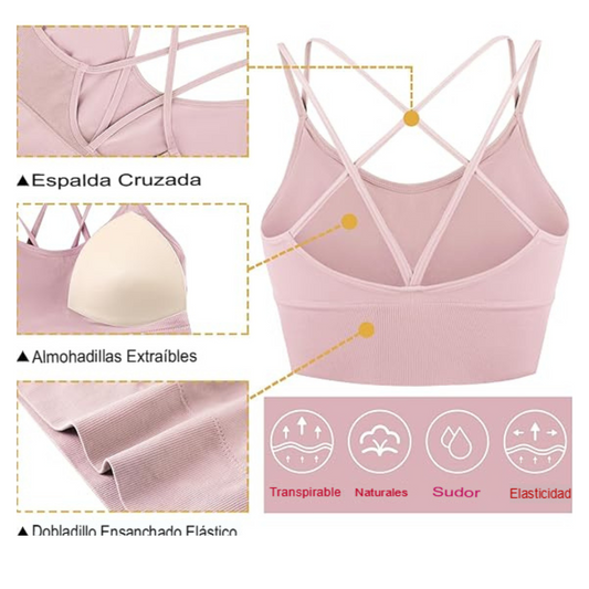 Sujetador fitness para mujer